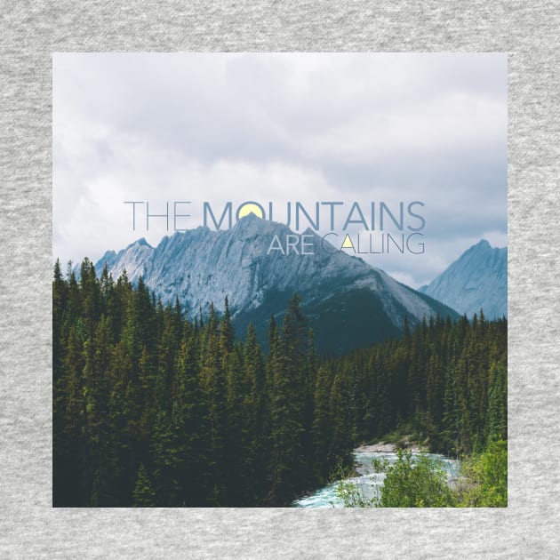 The Mountains Are Calling Typography Design by Admkng